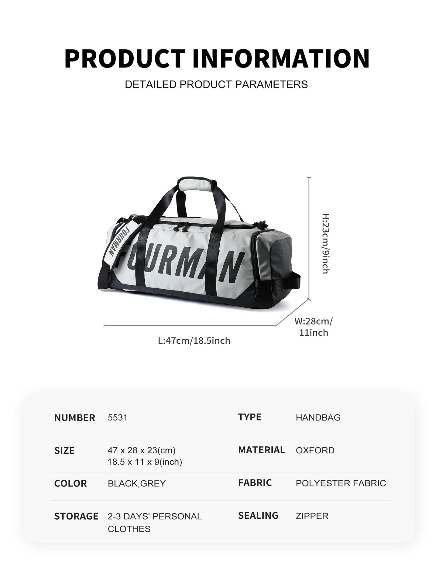2024 travel duffle bag Oxford Men's Travel Duffle Bag – Waterproof, Durable, Personalized Tote for Sports & Outdoor SKYNIX