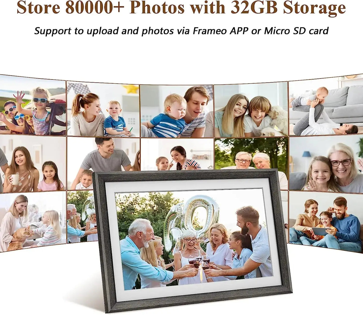 Frameo 10.1" WiFi Smart Digital Photo Frame SKYNIX