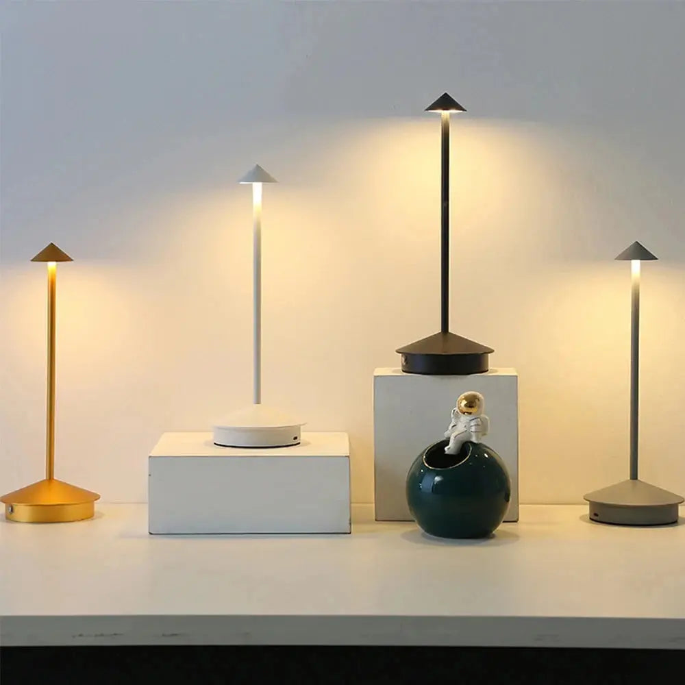 Rechargeable LED Touch Table Lamp – 3 Color Modes, Dimmable Night Desk Light SKYNIX