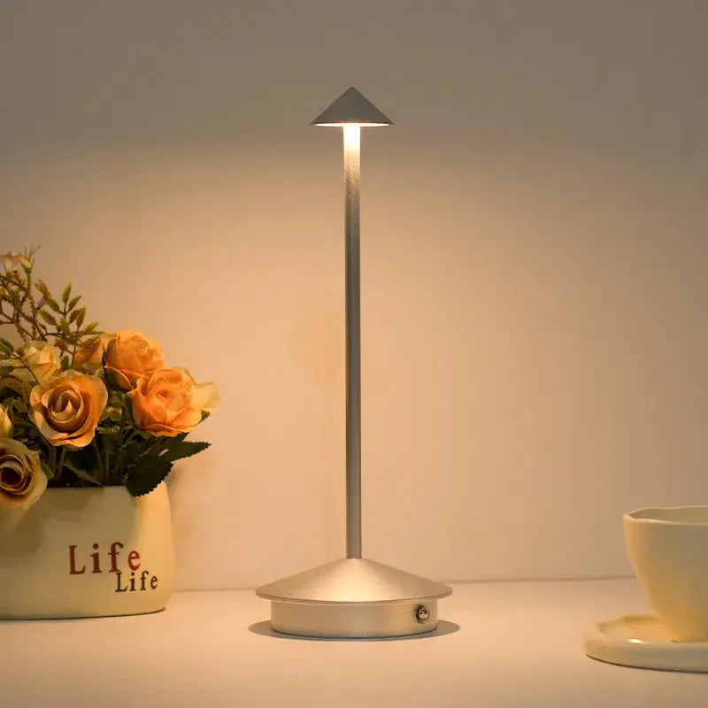 Rechargeable LED Touch Table Lamp – 3 Color Modes, Dimmable Night Desk Light SKYNIX