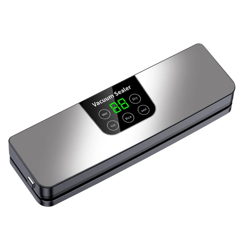 Electric Vacuum Sealer Machine – Dry & Wet Food Packaging, Digital Display