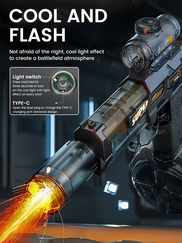 LED Electric Water Gun – Automatic Powerful Blaster