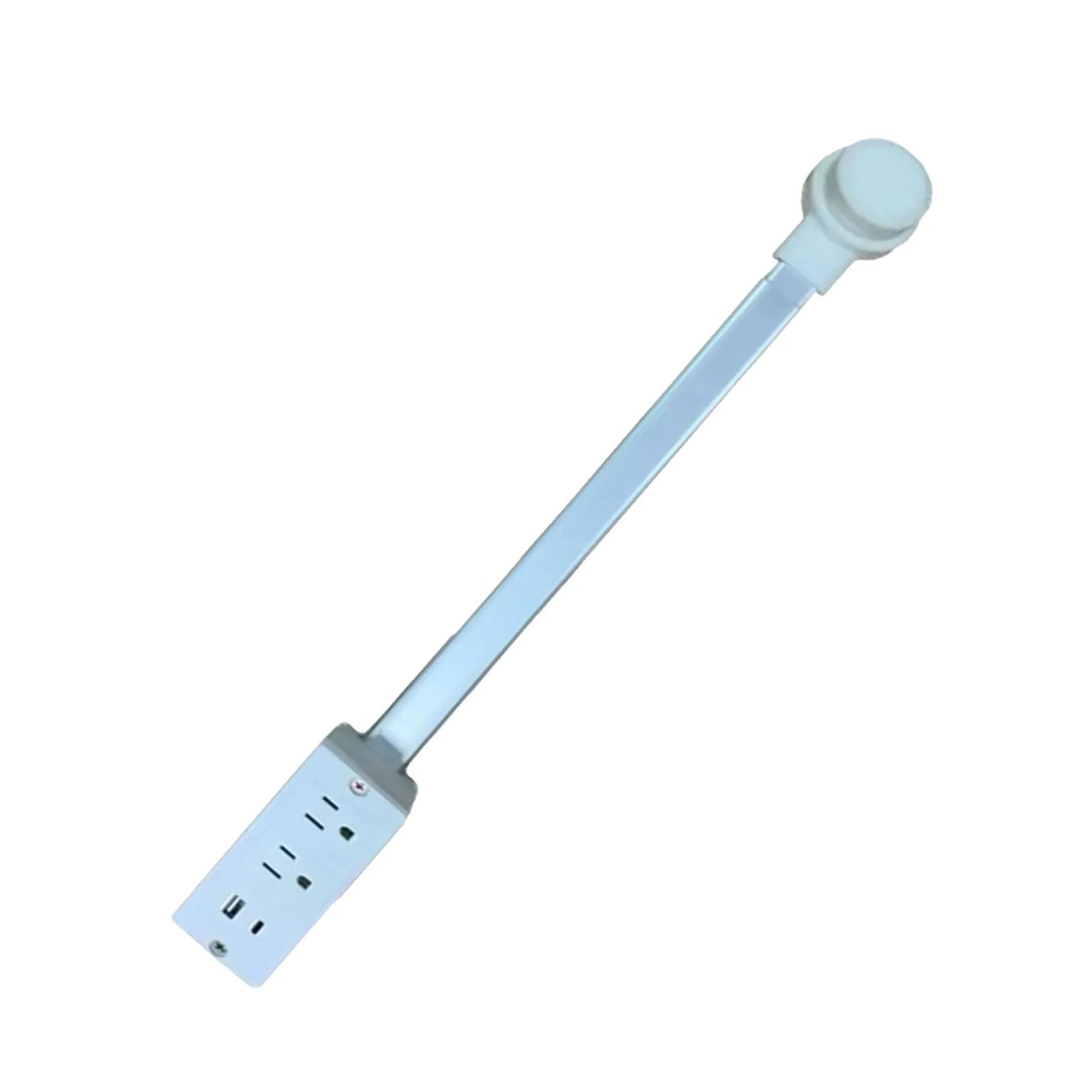Power Outlet Extender – 2 AC, USB-A & USB-C, 180° Rotatable Plug