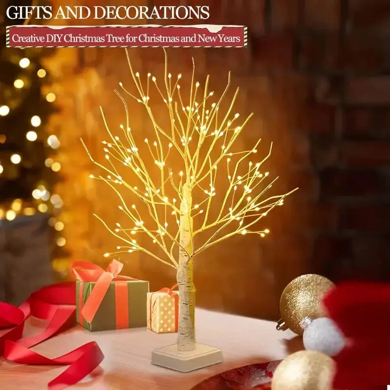 144 LED Birch Tree Light | USB & Battery Powered Holiday Decor SKYNIX