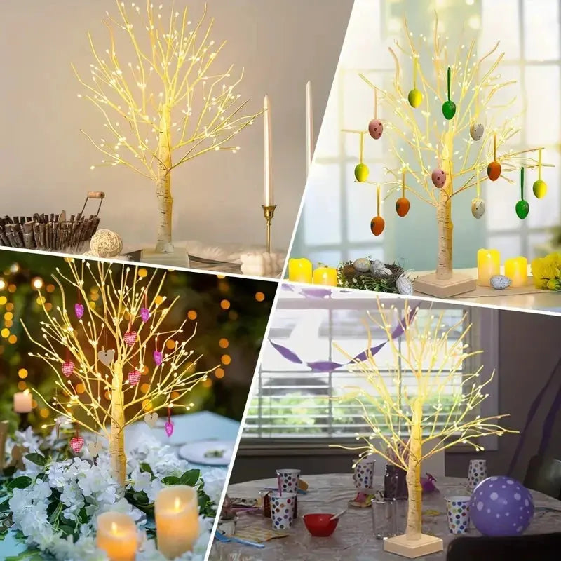 144 LED Birch Tree Light | USB & Battery Powered Holiday Decor SKYNIX