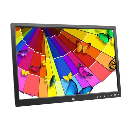 17-Inch HD Touch Button Digital Photo Frame – Wall-Mount Electronic Album with HDMI, Video Player & Advertising Display SKYNIX