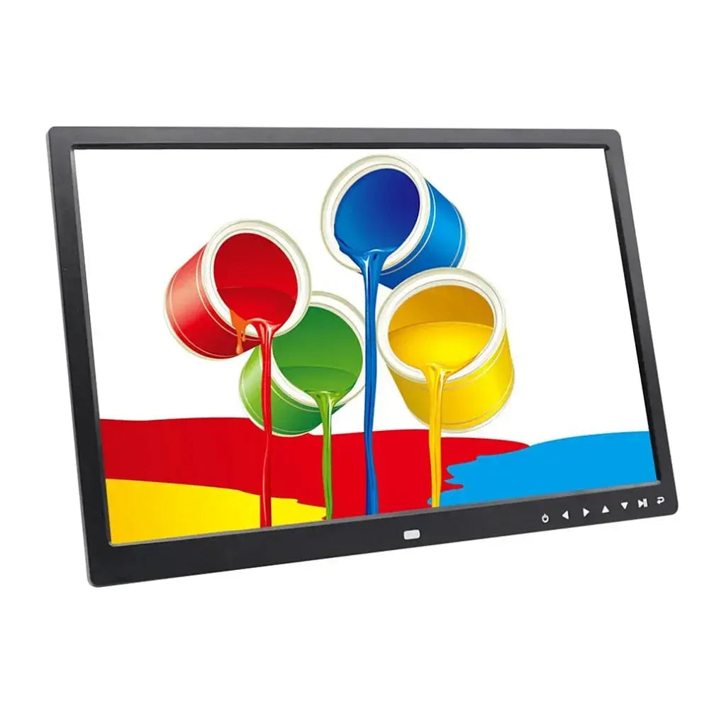 17-Inch HD Touch Button Digital Photo Frame – Wall-Mount Electronic Album with HDMI, Video Player & Advertising Display SKYNIX