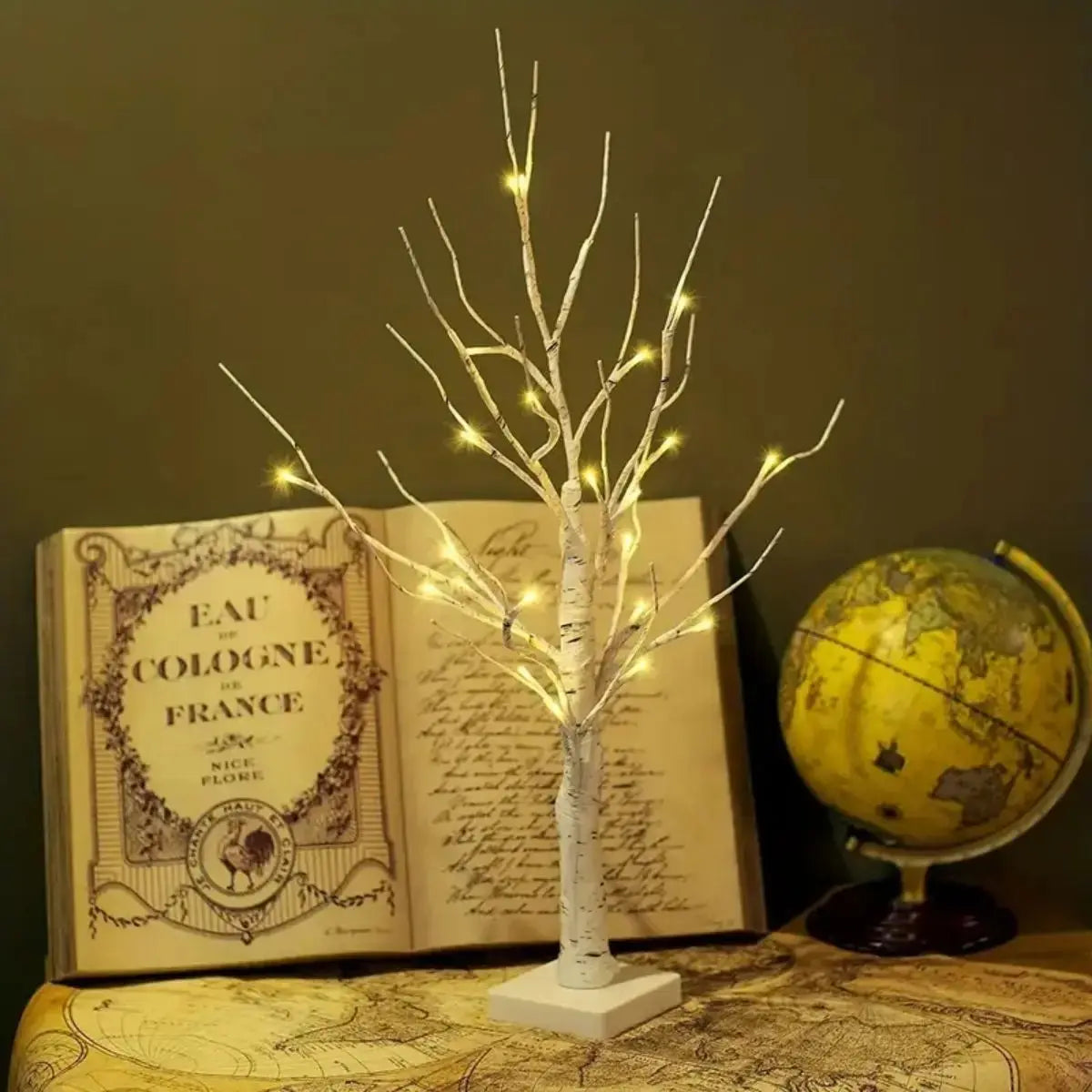 24in USB/Battery Birch Tree Light – Holiday Landscape Decor Lamp SKYNIX
