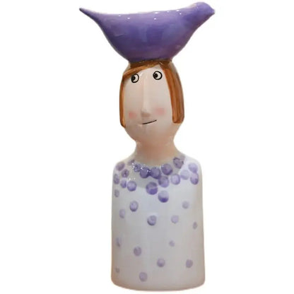 Ceramic Vase for Home Decor – Modern Desktop Flower Pot & Room Decoration SKYNIX