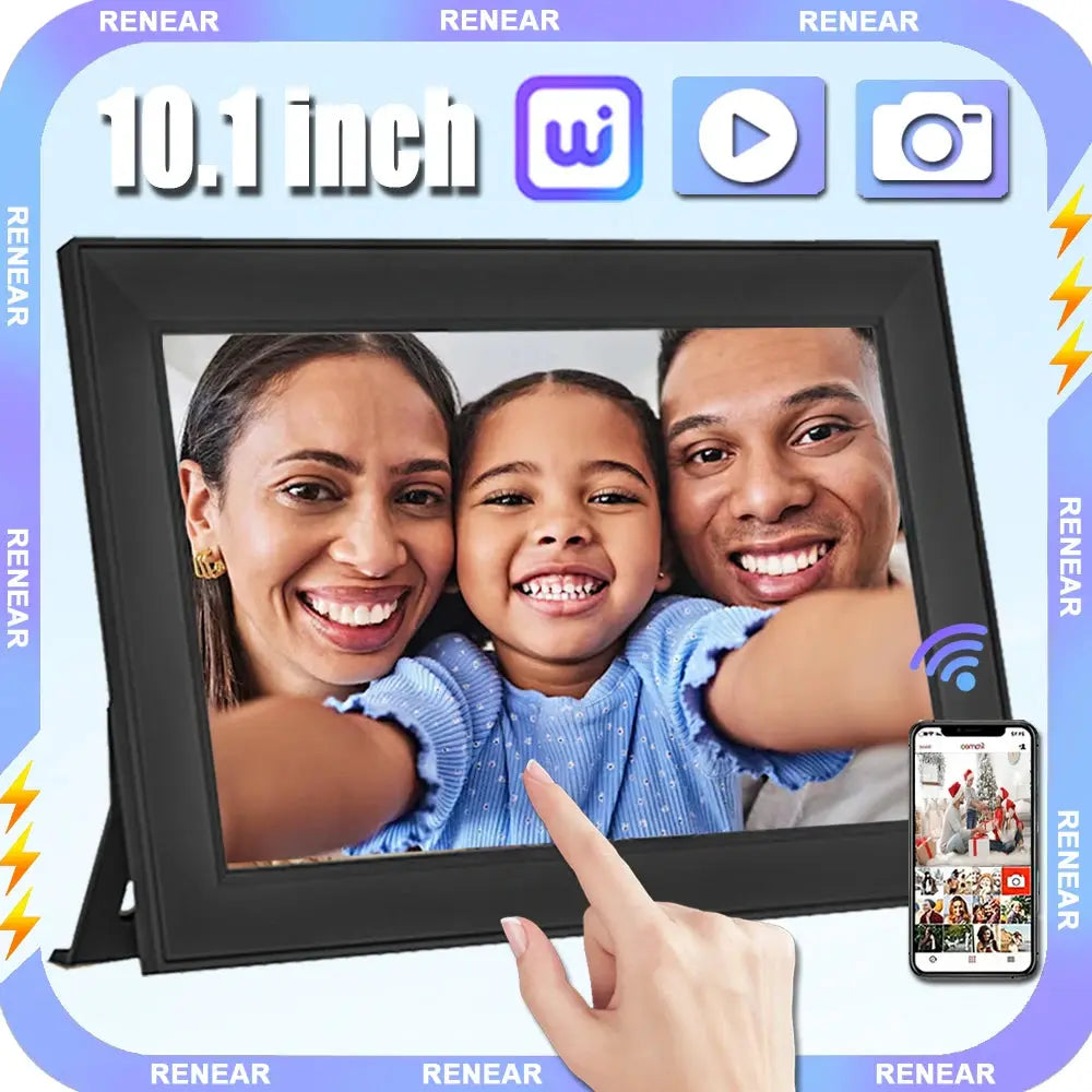 Digital Picture Frame 10.1 Inch 16G WiFi Photo Frame 1280x800 Touch-screen Auto Rotation Photo Sharing Via Uhale APP Xmas Gifts SKYNIX