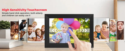 Digital Picture Frame 10.1 Inch 16G WiFi Photo Frame 1280x800 Touch-screen Auto Rotation Photo Sharing Via Uhale APP Xmas Gifts SKYNIX