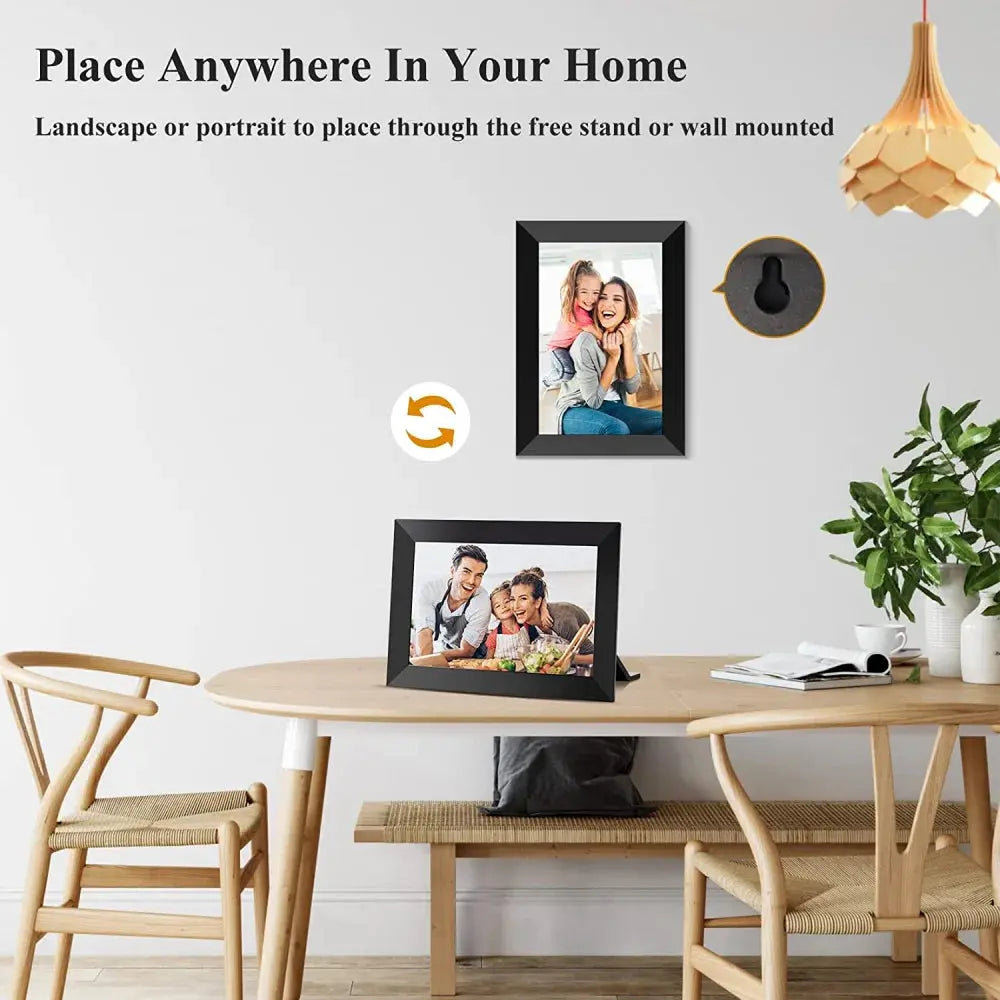 Frameo 10.1" WiFi Digital Photo Frame – 32GB/64GB Storage, Touchscreen, Wall Mountable SKYNIX