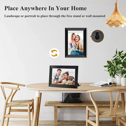 Frameo 10.1" WiFi Digital Photo Frame – 32GB/64GB Storage, Touchscreen, Wall Mountable SKYNIX