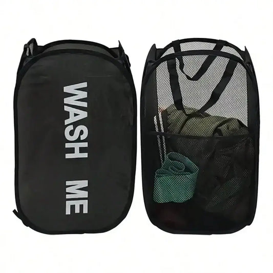 Portable Mesh Pop-Up Laundry Hamper – Breathable, Collapsible & Space-Saving SKYNIX