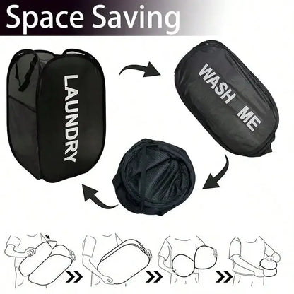 Portable Mesh Pop-Up Laundry Hamper – Breathable, Collapsible & Space-Saving SKYNIX