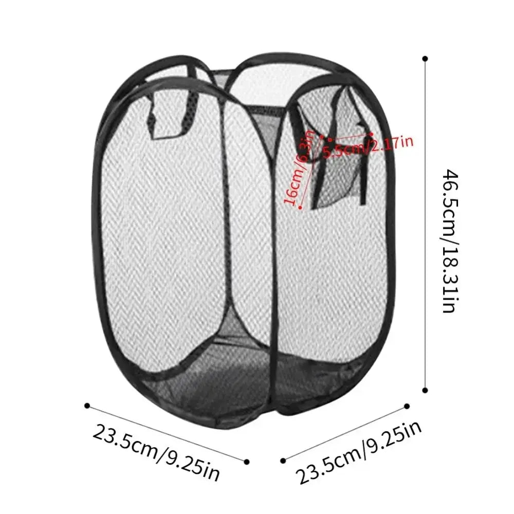 Portable Mesh Pop-Up Laundry Hamper – Breathable, Collapsible & Space-Saving SKYNIX