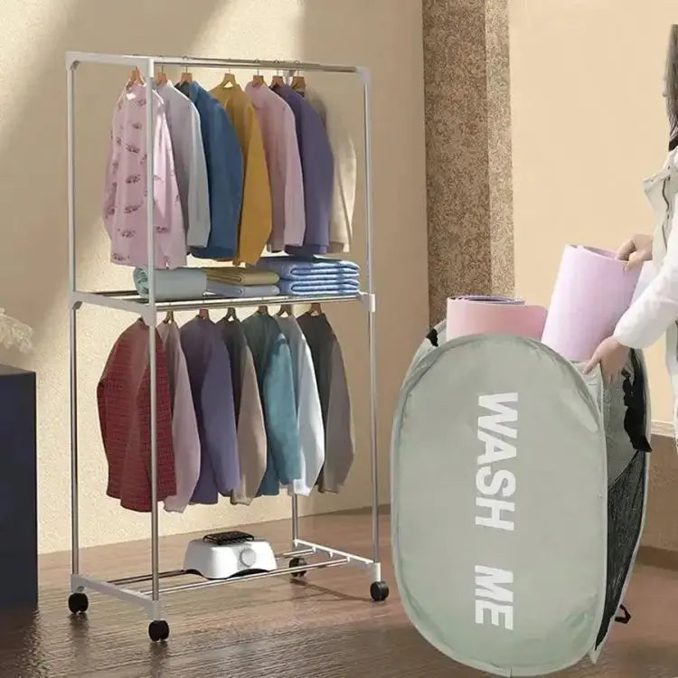 Portable Mesh Pop-Up Laundry Hamper – Breathable, Collapsible & Space-Saving SKYNIX