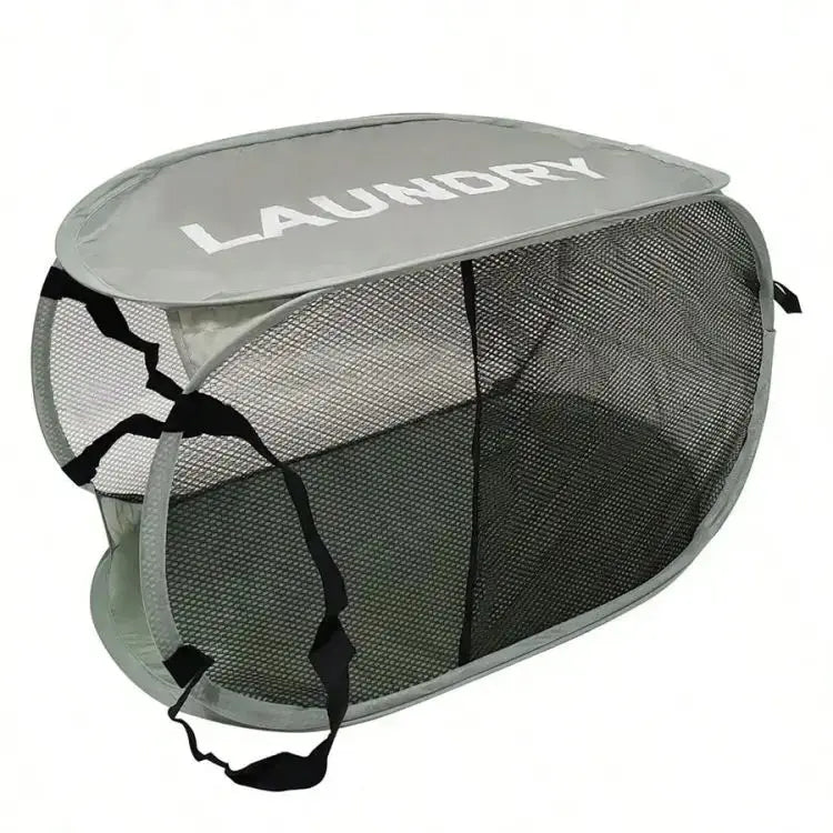 Portable Mesh Pop-Up Laundry Hamper – Breathable, Collapsible & Space-Saving SKYNIX