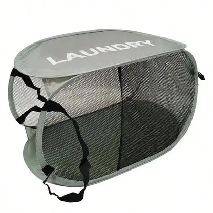 Portable Mesh Pop-Up Laundry Hamper – Breathable, Collapsible & Space-Saving SKYNIX