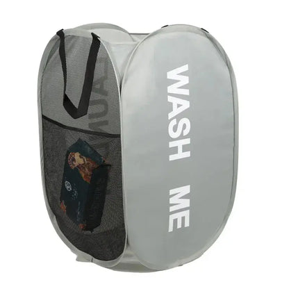Portable Mesh Pop-Up Laundry Hamper – Breathable, Collapsible & Space-Saving SKYNIX