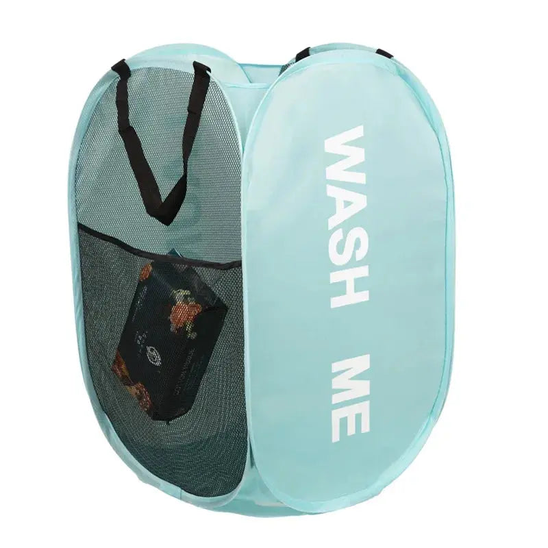 Portable Mesh Pop-Up Laundry Hamper – Breathable, Collapsible & Space-Saving SKYNIX
