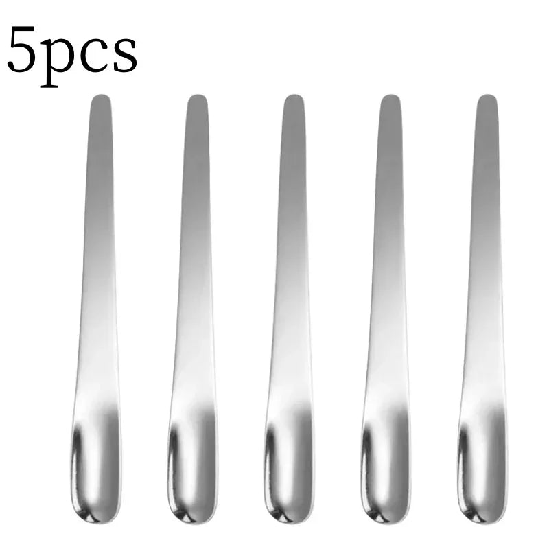 Stainless Steel Tea & Espresso Spoon – Flat Coffee Stirrer, Dessert Scoop & Bar Mixer Spoon