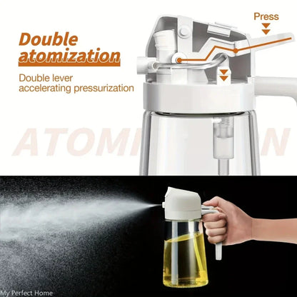2-in-1 500ml Plastic Spray Oil Dispenser