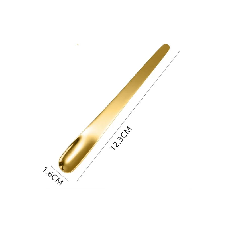 Stainless Steel Tea & Espresso Spoon – Flat Coffee Stirrer, Dessert Scoop & Bar Mixer Spoon