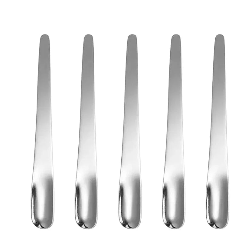 Stainless Steel Tea & Espresso Spoon – Flat Coffee Stirrer, Dessert Scoop & Bar Mixer Spoon