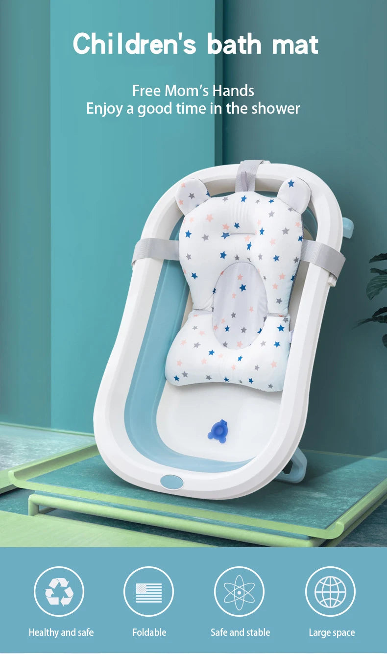 Baby Bath Support Pad – Foldable Newborn Hammock Seat