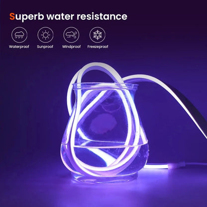 5V LED Neon Strip Lights – USB Powered, Music Sync, Waterproof Indoor Outdoor Flexible Lighting