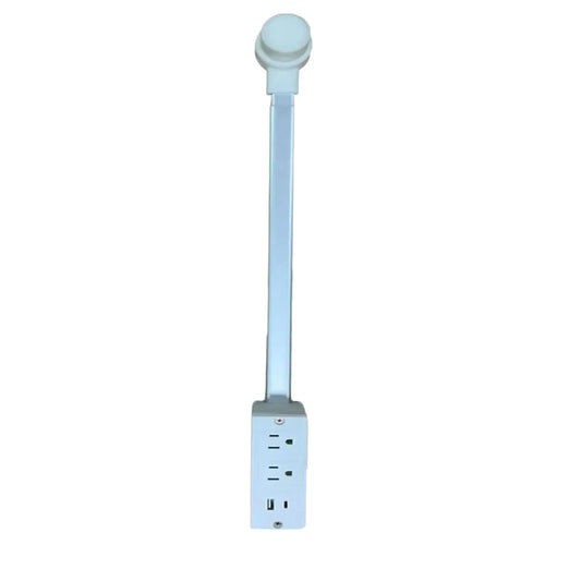 Power Outlet Extender – 2 AC, USB-A & USB-C, 180° Rotatable Plug