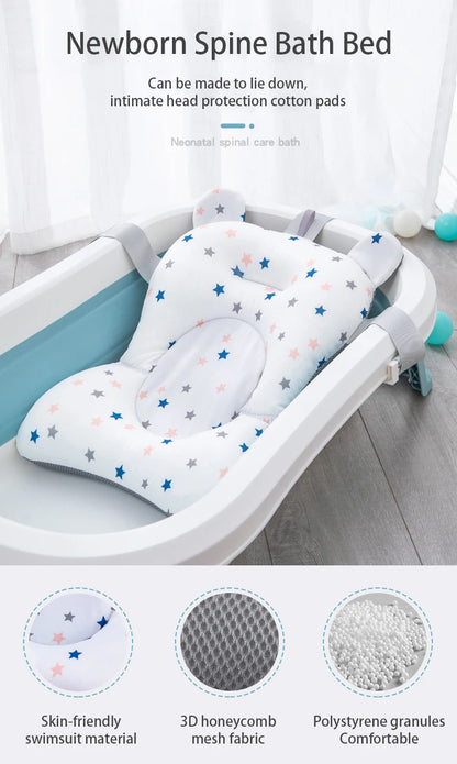 Baby Bath Support Pad – Foldable Newborn Hammock Seat
