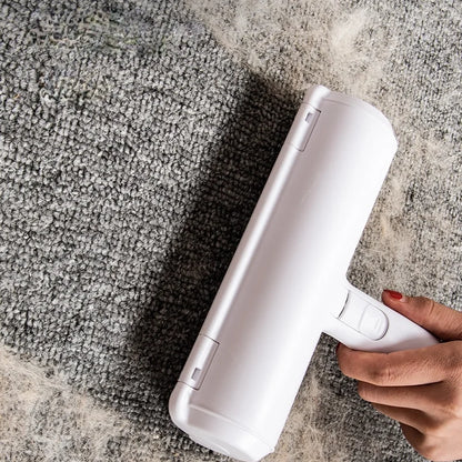 🐾 One-Hand Operated Pet Hair Remover Roller – Self-Cleaning Lint Brush for Dogs & Cats