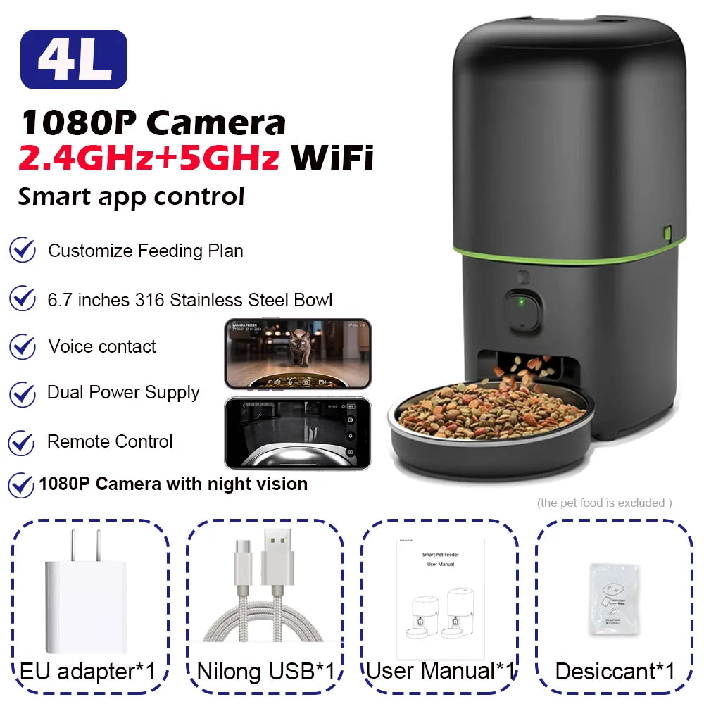 Feed & Watch Your Pet Anytime — From Anywhere, pet monitoring device