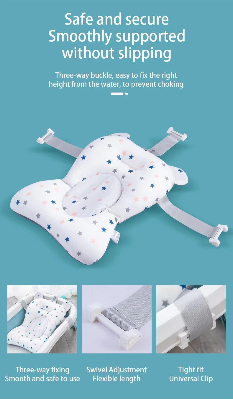 Baby Bath Support Pad – Foldable Newborn Hammock Seat