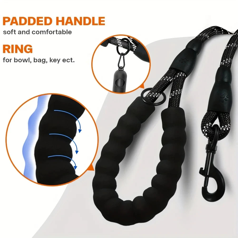 Reflective Dog Leash with Comfortable Padded Handle - SKYNIX