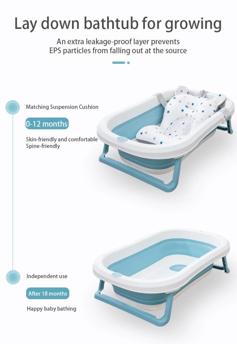 Baby Bath Support Pad – Foldable Newborn Hammock Seat