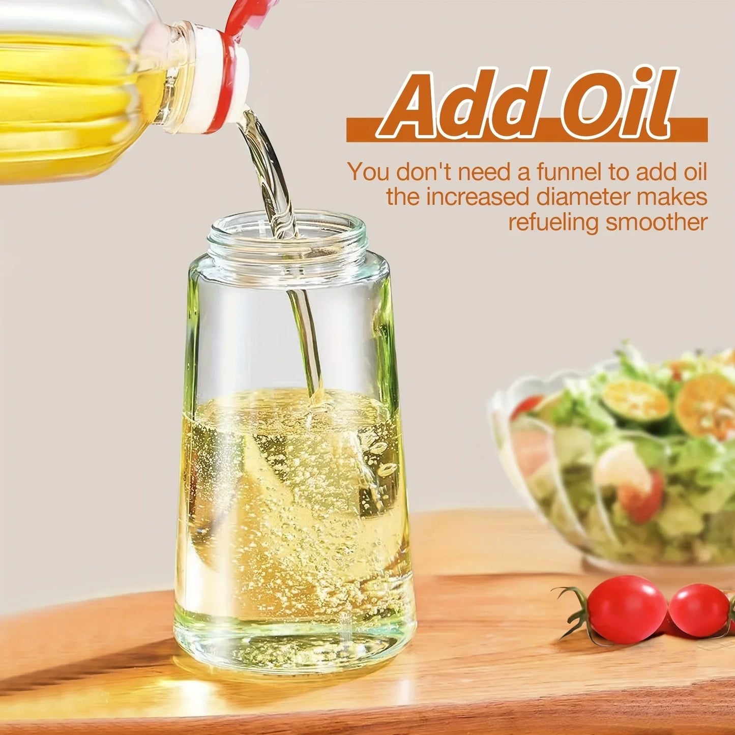 2-in-1 500ml Plastic Spray Oil Dispenser