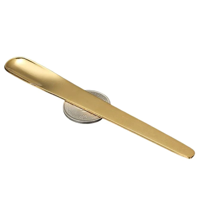 Stainless Steel Tea & Espresso Spoon – Flat Coffee Stirrer, Dessert Scoop & Bar Mixer Spoon