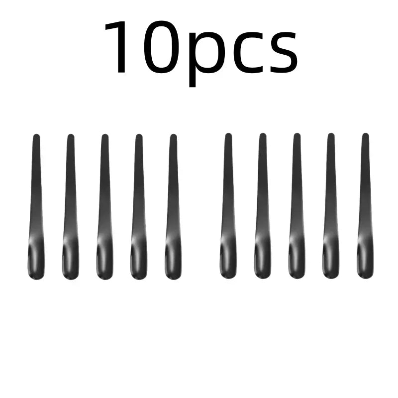 Stainless Steel Tea & Espresso Spoon – Flat Coffee Stirrer, Dessert Scoop & Bar Mixer Spoon