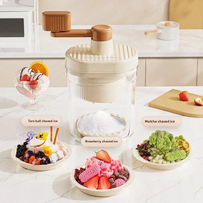 Manual Ice Crusher – Fast Ice Crushing Machine for Home Slushies & Summer Drinks