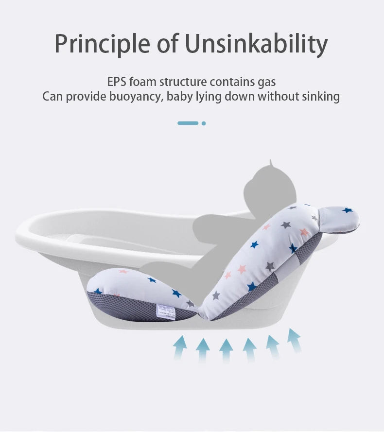 Baby Bath Support Pad – Foldable Newborn Hammock Seat
