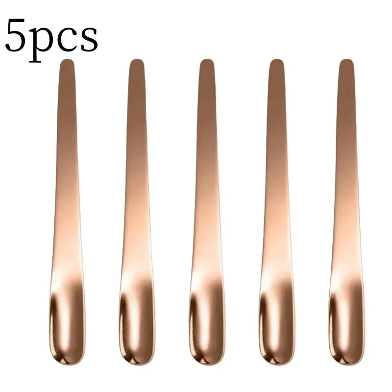 Stainless Steel Tea & Espresso Spoon – Flat Coffee Stirrer, Dessert Scoop & Bar Mixer Spoon