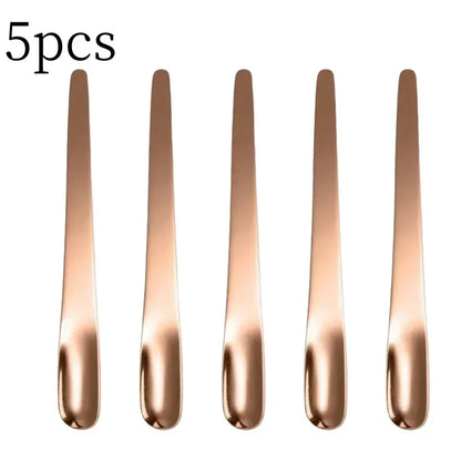 Stainless Steel Tea & Espresso Spoon – Flat Coffee Stirrer, Dessert Scoop & Bar Mixer Spoon