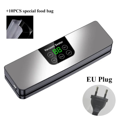 Electric Vacuum Sealer Machine – Dry & Wet Food Packaging, Digital Display