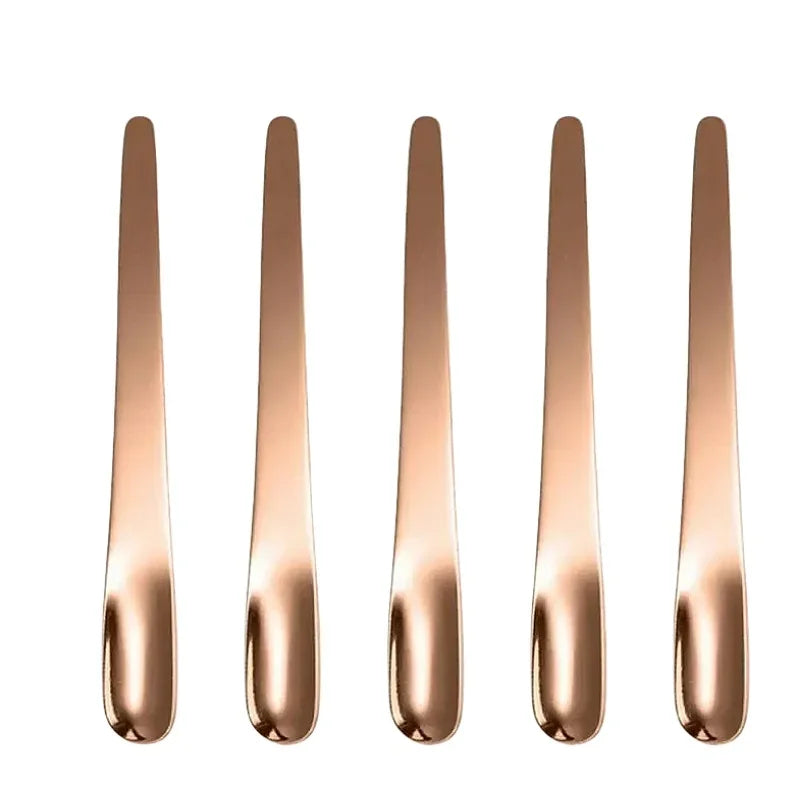 Stainless Steel Tea & Espresso Spoon – Flat Coffee Stirrer, Dessert Scoop & Bar Mixer Spoon