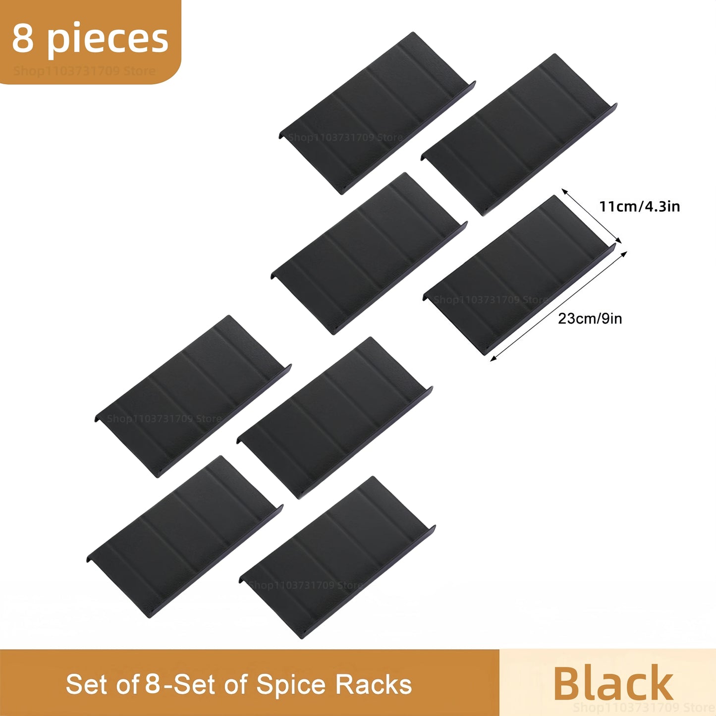 4-Layer Kitchen Spice Drawer Organizer – Adjustable Rack