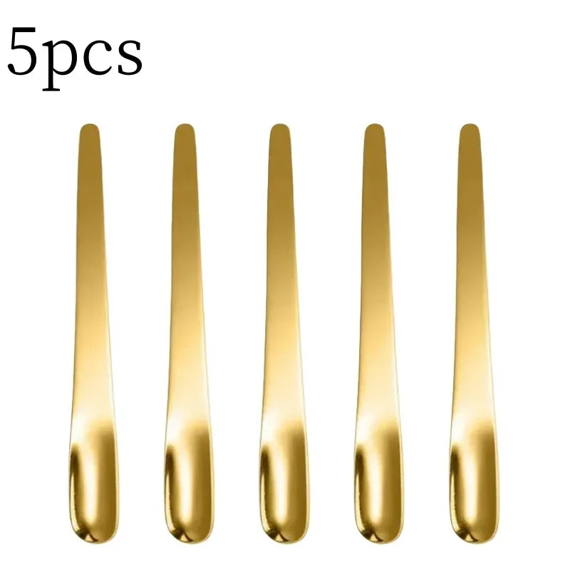 Stainless Steel Tea & Espresso Spoon – Flat Coffee Stirrer, Dessert Scoop & Bar Mixer Spoon