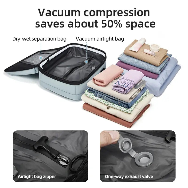 Travel Laptop Backpack 16" – USB Charging, Vacuum Compression, Business Use SKYNIX
